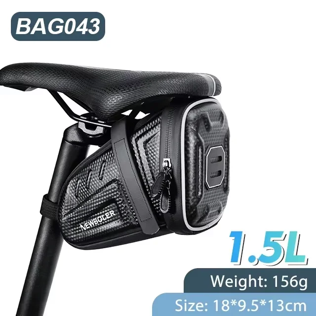 NEWBOLER NIEUWE Waterdichte Fietszadeltas MTB Racefiets Zadeltassen Reflecterende Gestreepte Fiets Gereedschapstas Fietstas MTB Accessoires