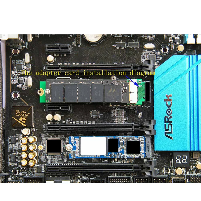 New Sale For MacBook Air Pro 12+16 Pins SSD to M.2 Key M (NGFF) PCI-e Adapter Converter Card for PC Computer Accessories C26