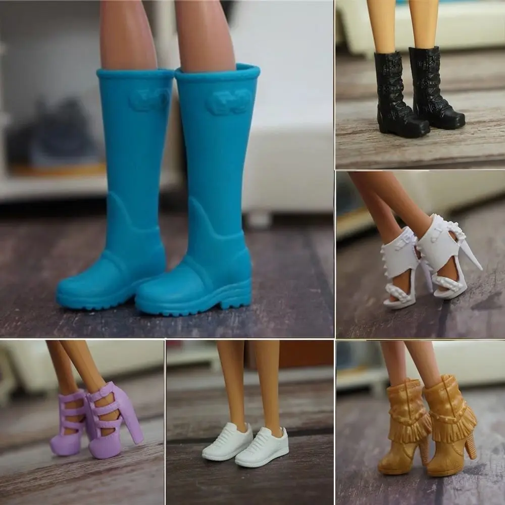 Quality 1/6 Doll Shoes Original 10 Styles Super Model Boots 30cm High Heels Shoes Doll Accessories