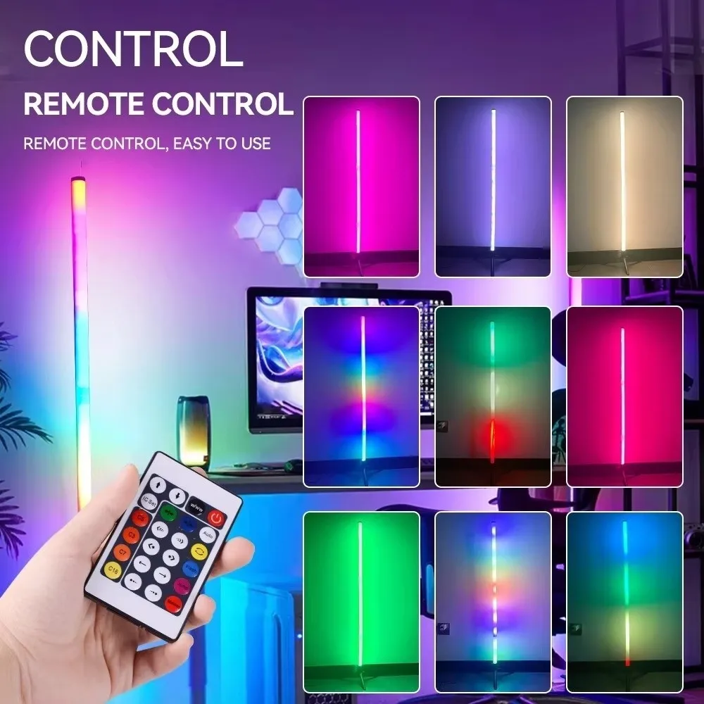 

Color Changing RGB Floor Lamp Remote Control Bluetooth APP Control Atmosphere Light USB Power LED Floor Lamp Interior Decoration