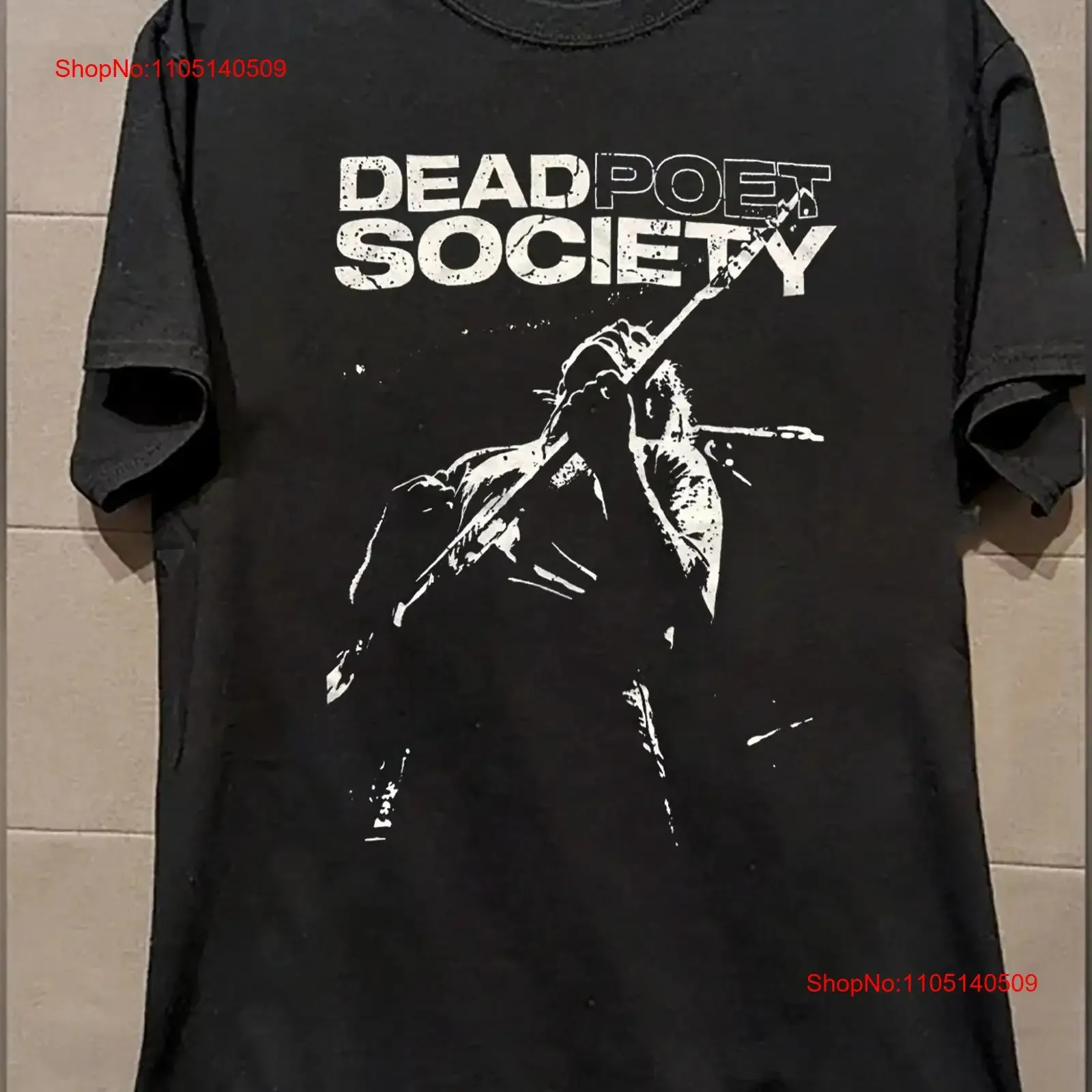 Camiseta de la banda de rock negra para hombre Dead Poet Society, todas las tallas S 5Xl, Fan HH298, ropa de calle lavada vintage, gráfico estirado