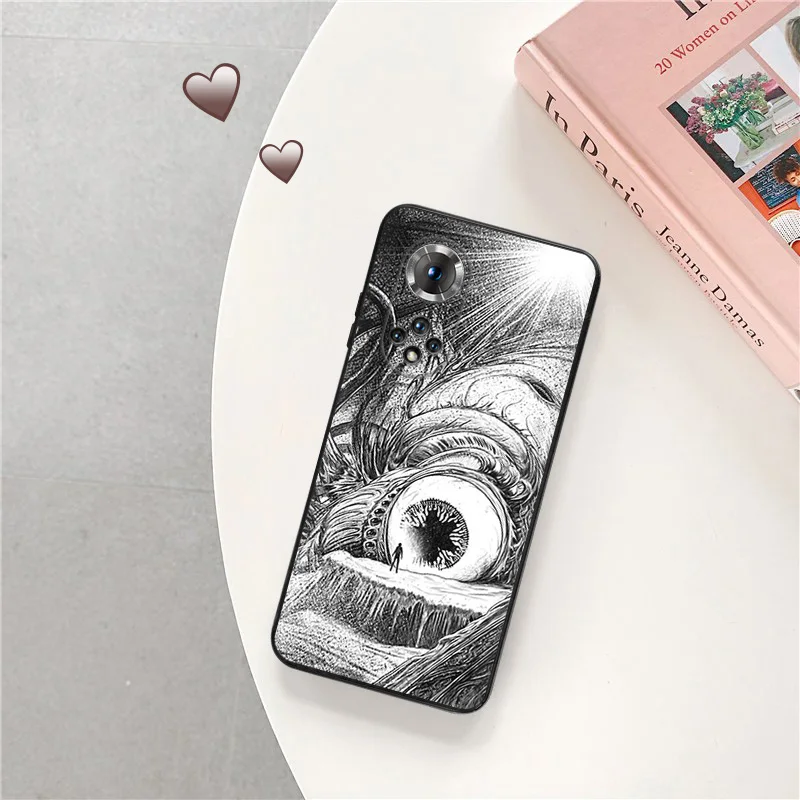 Silicone Black Phone Case for Honor x8b Magic5 x9 x7 b x6 x8 a 90 70 8x Junji Ito Tomie Tees Manga Pixel 6a 7a 8a 7 8 Pro Cover