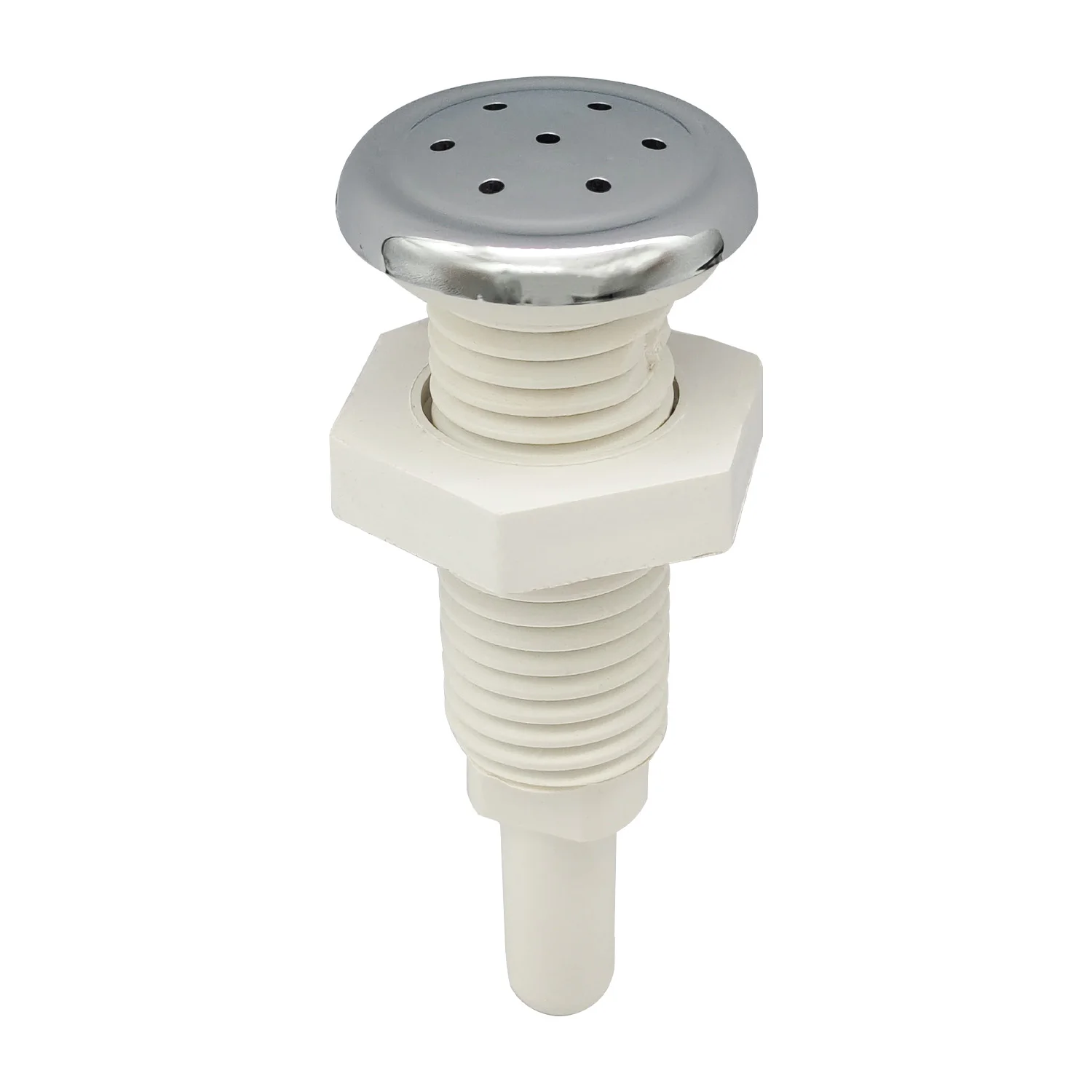Air Jet 7-hole Screw Straight Massage Bathtub Bubble Nozzle Chromed Cap PVC Body Spa Air Bubble Jet Nozzle Bathtub Accessories