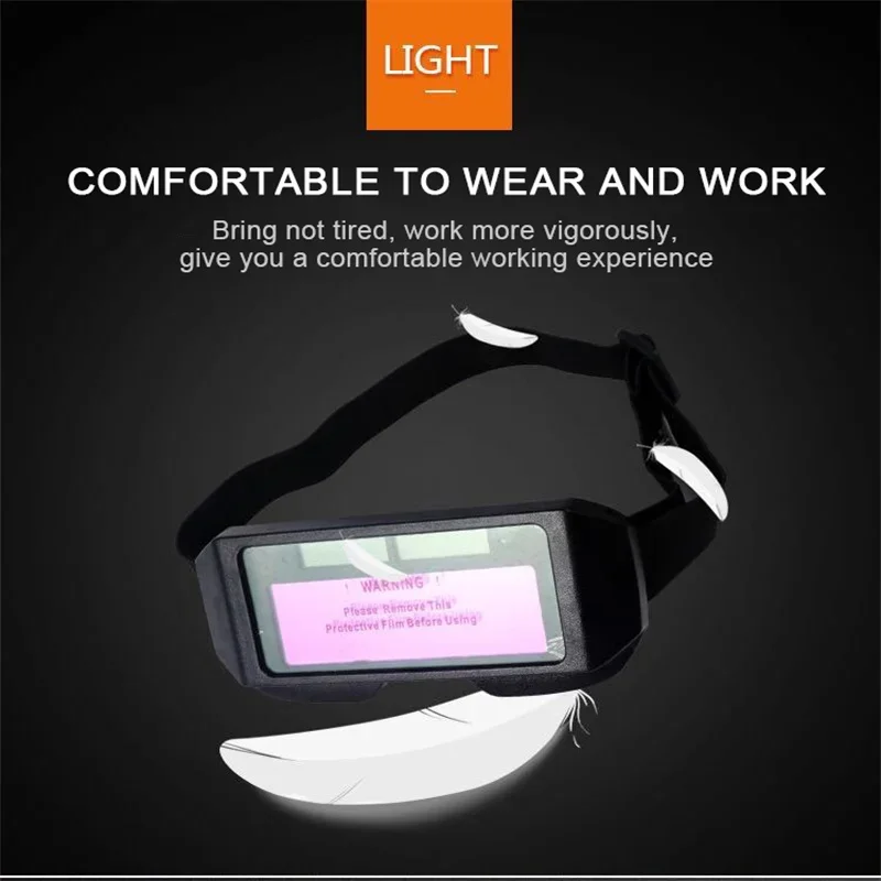 Automatic Dimming Welding Glasses Light Change Auto Darkening Anti-Eyes Shield Goggle for Welding Masks EyeGlasses Accessories