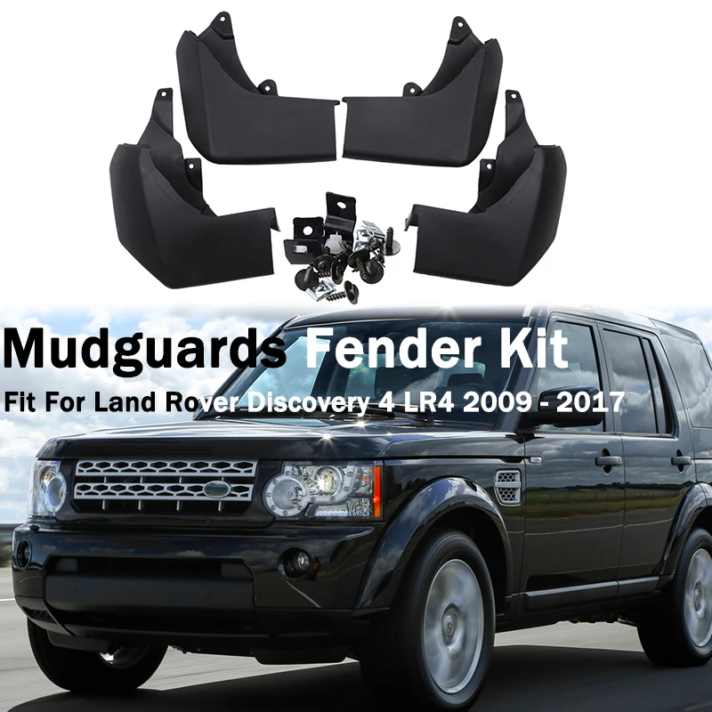 

Rhyming 4pcs Car Wheel Mud Flaps Splash Guards Mudguards Fender Fit For Land Rover Discovery 4 LR4 2009 - 2017 Car Accessories