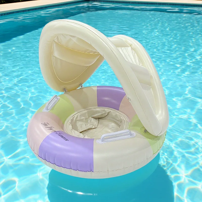 1pc esporte ao ar livre brinquedo inflável para anel de natação pvc círculo piscina assento flutuante