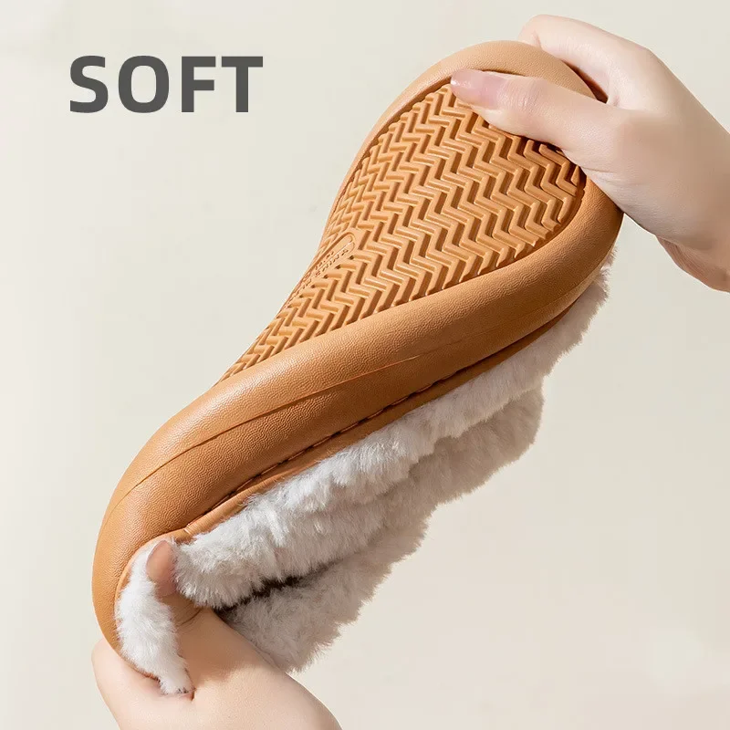 Nieuwe Mannen Harige Slippers Vrouwen Warme Slipper Indoor Winter Pluizige Schoenen Koppels Thuis Vloer Antislip Pluche Slides Slaapkamer schoenen