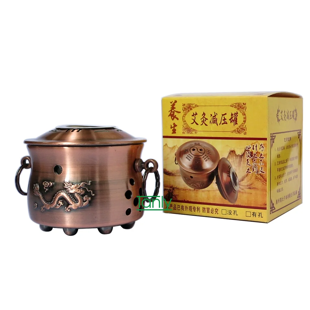 Moxibustion box traditional Chinese Medicine therapy thicken metal body Moxa instrument pot chinese moxa moxa stick accupuncture