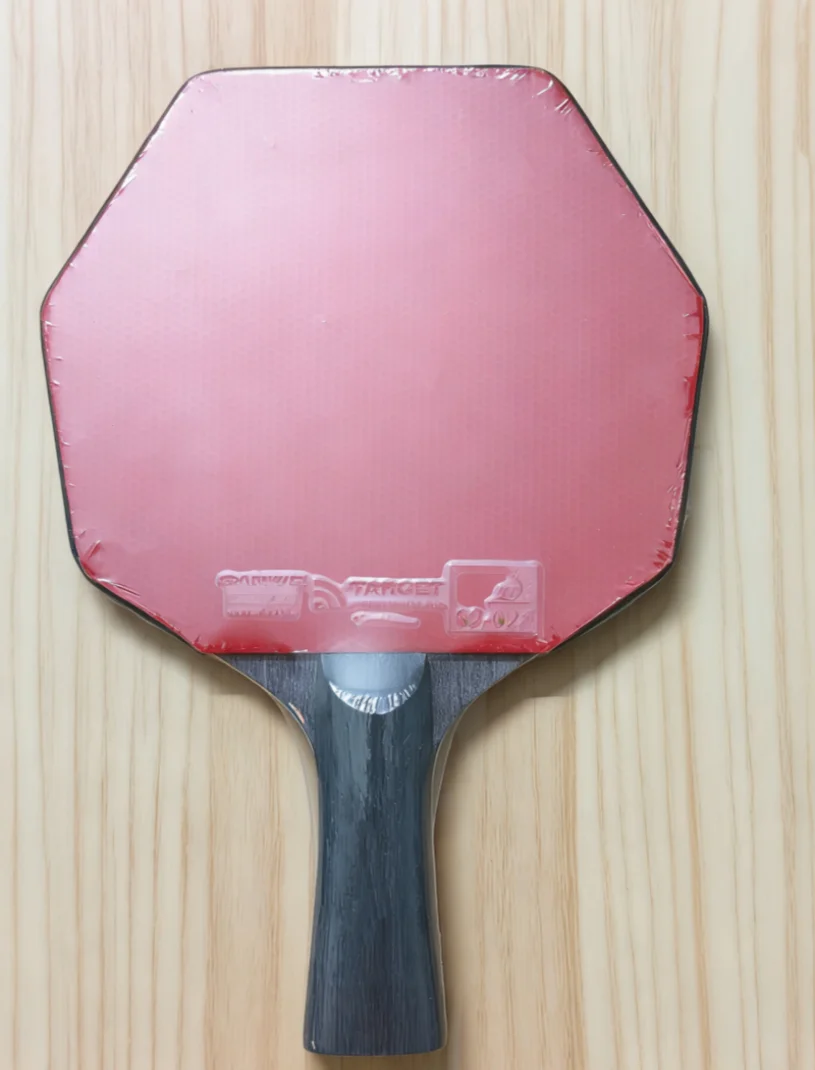 Cybershape Professional Table Tennis Racket Carbon Offensive Ping Pong Paddle with Sticky SANWEI Rubber for Sports Fitness