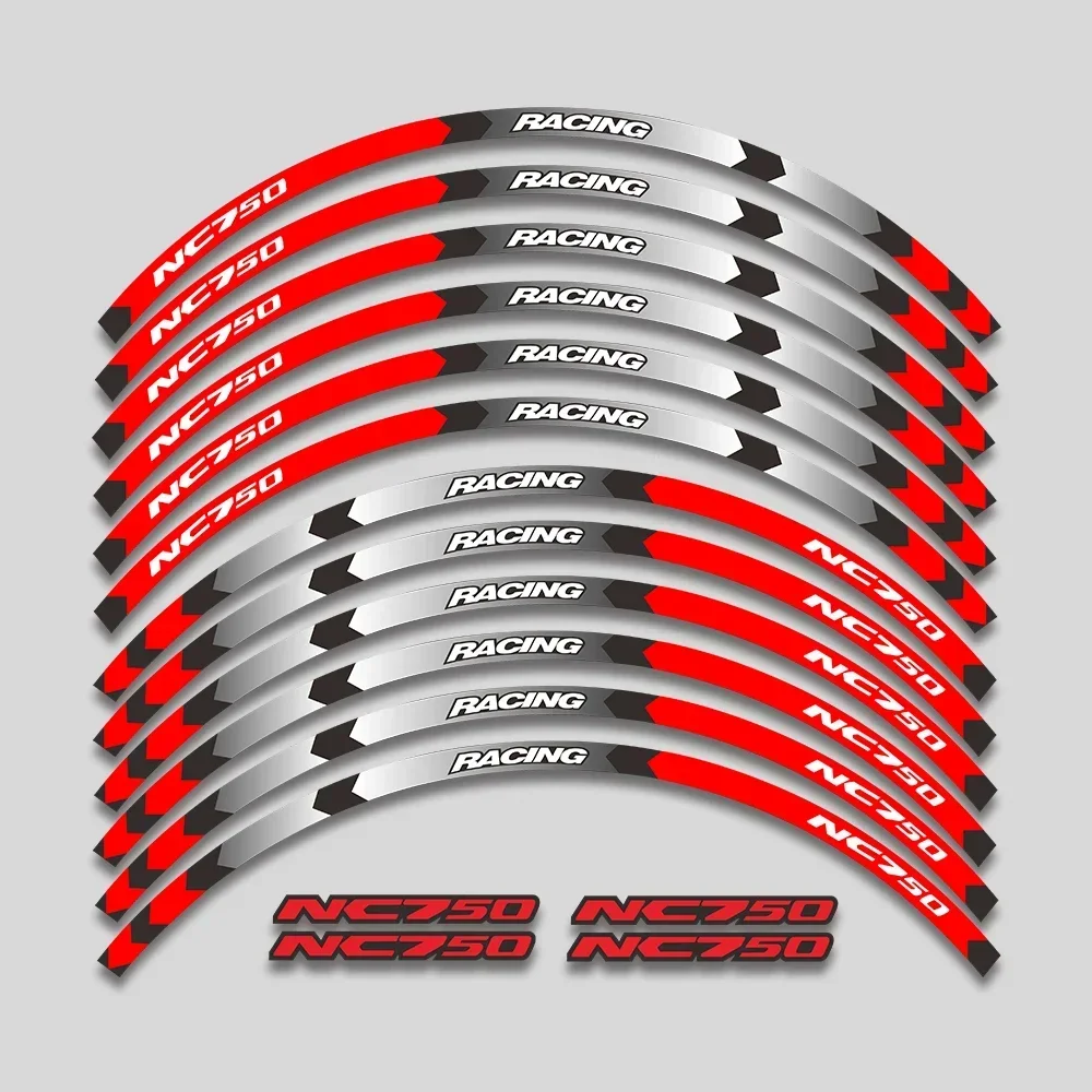 For HONDA NC750S NC750X NC750 NC 750x 750s 750 X S Motorcycle Accessories Stickers Wheels Hub Decals Rim Reflective Stripes Tape