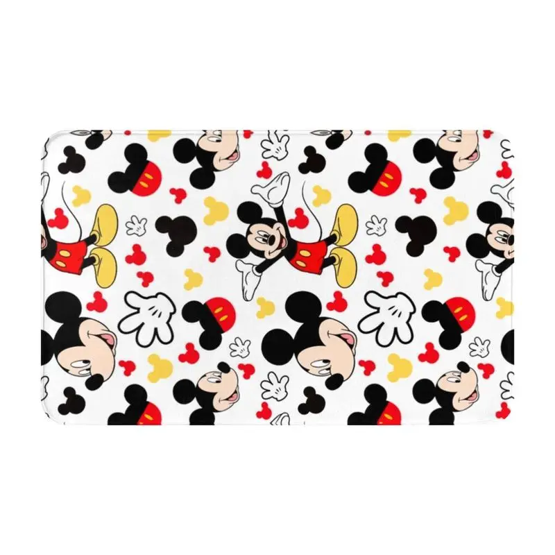 Custom Cartoon Anime Tv Mickey Mouse Front Floor Door Entrance Mats Outdoor Kitchen Bathroom Doormat Garden Carpet Rug