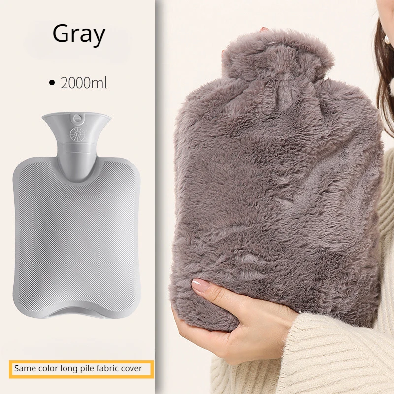 1000ml/2000ml Hot Water  Bag Large Size  Hot Water Bag for Period Pain Warm Belly with Cover Bag  Portable Water Bottle Hot Bag