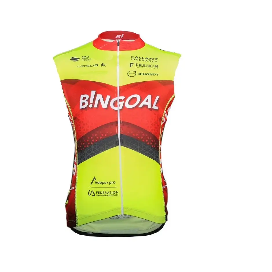 WINTER FLEECE THERMAL 2024 BINGOAL PAUWELS SAUCES WB  Sleeveless Cycling Vest Mtb Clothing Bicycle Maillot Ciclismo Bike Clothes