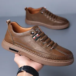 Sapatos de condução casuais masculinos de couro antiderrapante tênis homem calçado homem zapatos hombre sapatos casuais masculinos chaussure homme