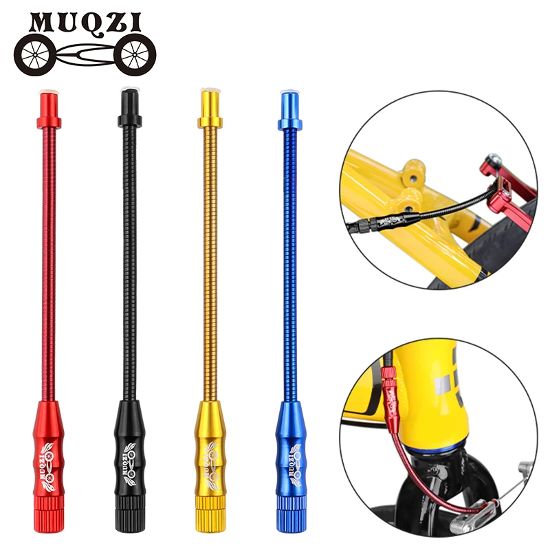 MUQZI Adjustable Spring V Brake Noodle Cable Guide Pipe Bike Extension Cable Guide For MTB BMX Cycling Parts Replacement