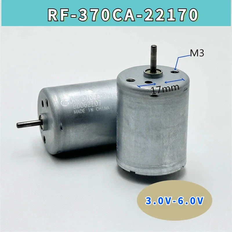 MABUCHI RF-370CA-22170 Micro 370 Motor DC 3V 5V 6V 6000RPM Mini 24mm Round Electric Motor DIY Hobby Toy Printer Copier Engine