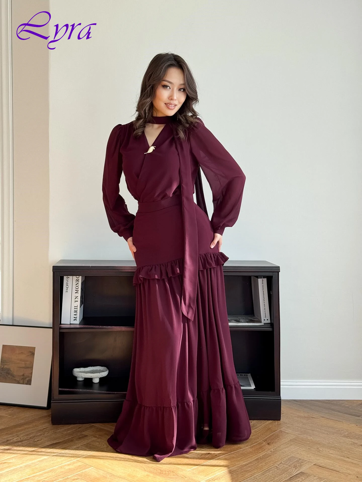 

Customized A-Line V-Neck Elegant Formal Delicate Evening Dress High Quality Bespoke Occasion Gowns Fashion Classic Party Dress