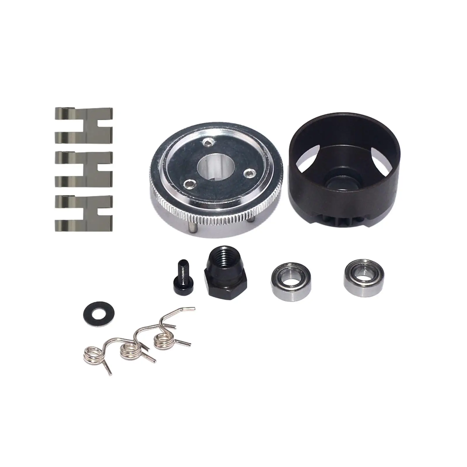 14 RC Car Flywheel Assembly, กระดิ่งคลัทช์, แบริ่ง, รองเท้า, สปริง, กรวย, เครื่องยนต์/8 RC อุปกรณ์เสริม