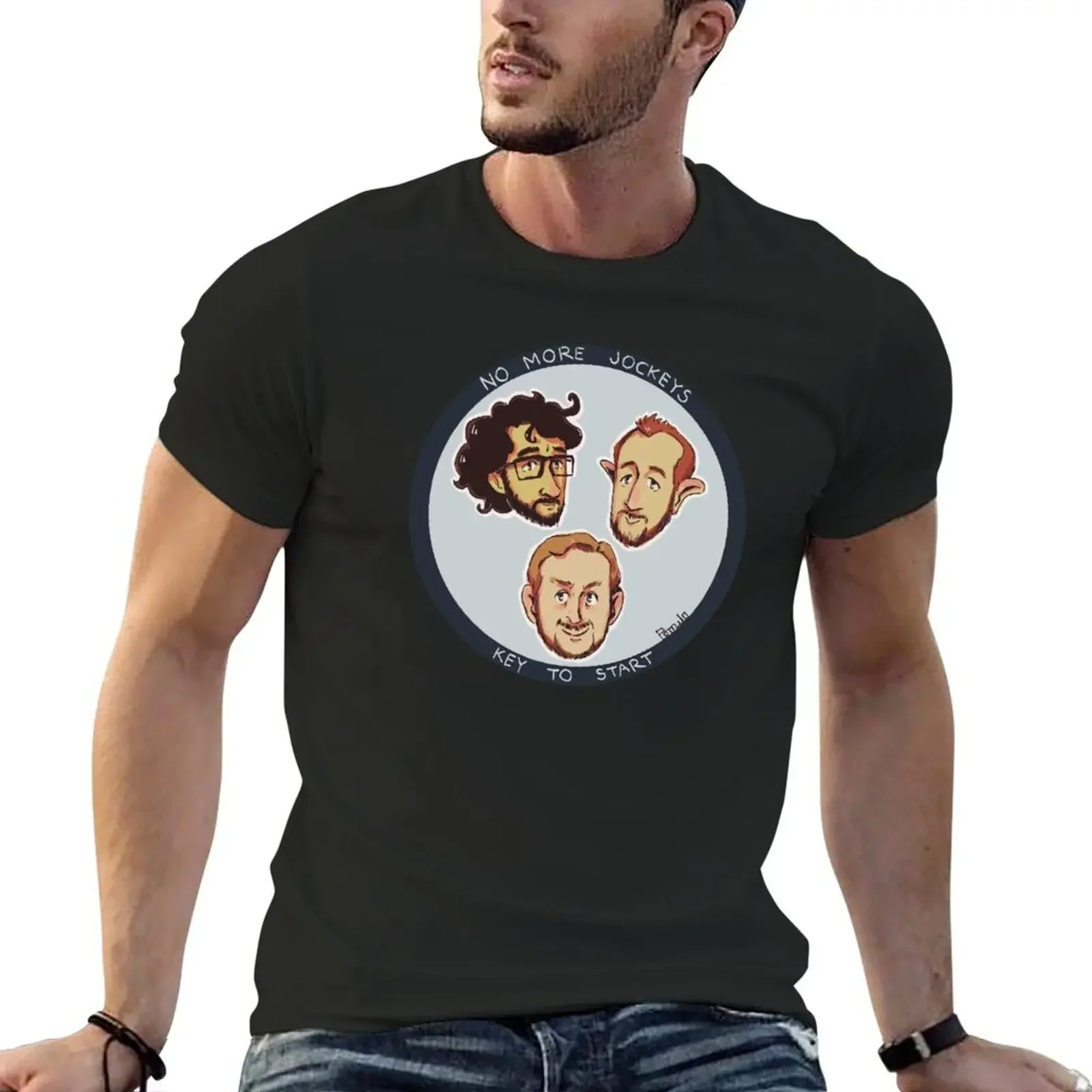 

No more jockeys - Mark Watson, Alex Horne, Tim Key T-Shirt Short sleeve tee sports fans graphic t shirts tees men clothings