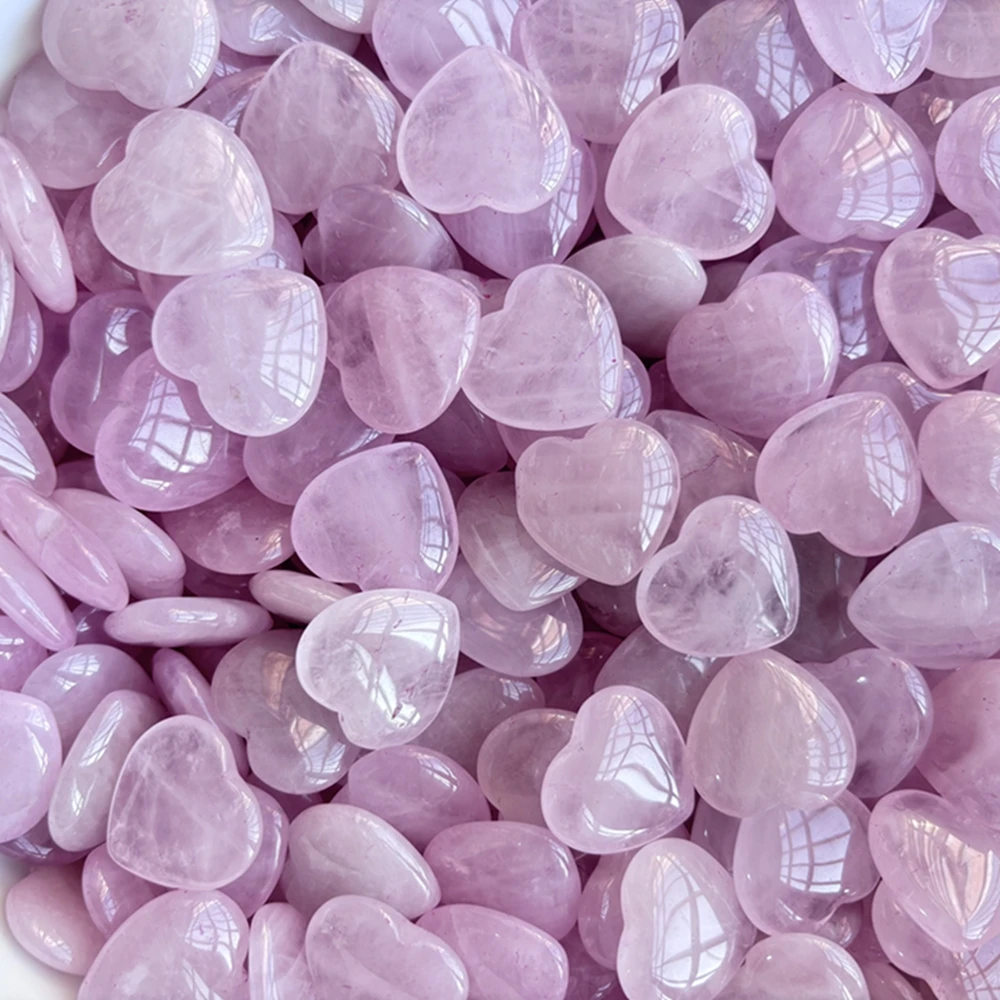 10pcs/Set Natural Heart Shape  - Healing Crystal Set recension och pris