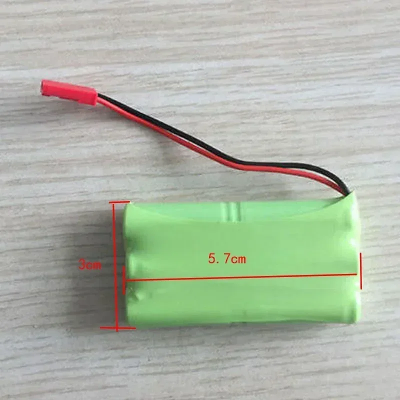 High Quality 7.2V 400mAh 6x 2/3AAA NiMH Rechargeable Battery Pack with JST Plug for Helicopter Robot Car Toys