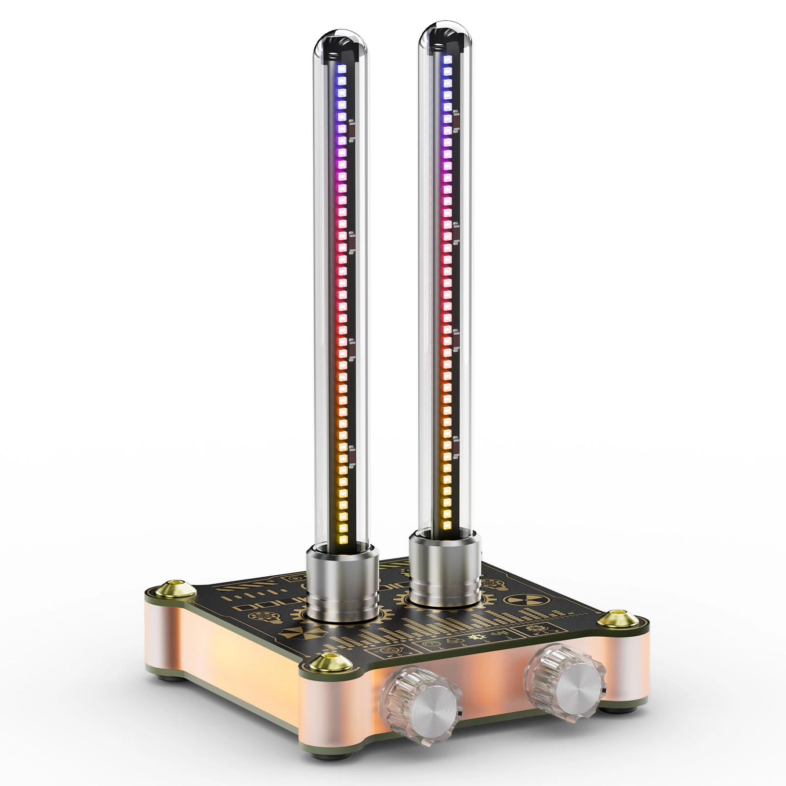 Nobsound MIC Pick-up Spectrum Analyzer Sound Level Meter RGB LED Rhythm Light Refer to Nixie Tube VU9 MINI