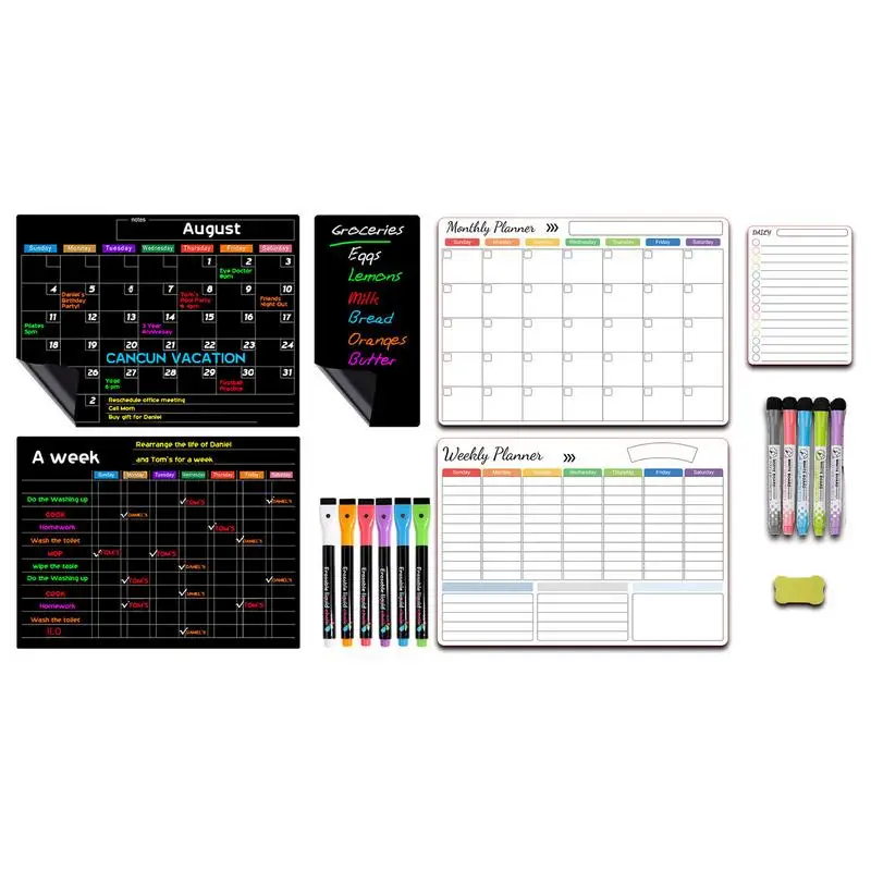 

Magnetic Erasable Calendar Clear Monthly Planner For Refrigerator Clear Monthly Planner For Refrigerator Magnet Family Planning