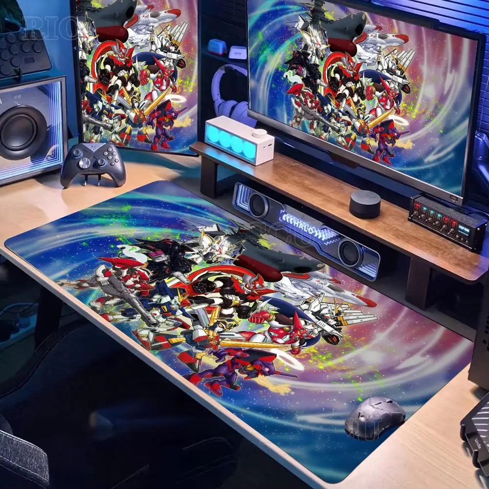 Super Robot Wars Mouse Pad Mousepad Large Gaming Mouse Pad LockEdge Thickened Computer Keyboard Table Desk Mat