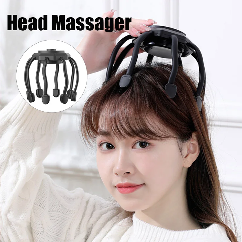 

Electric Scalp Massager Cordless Portable Head Massager Headache Deep Relaxation Stress Relief Meridian Massage Claw Tools