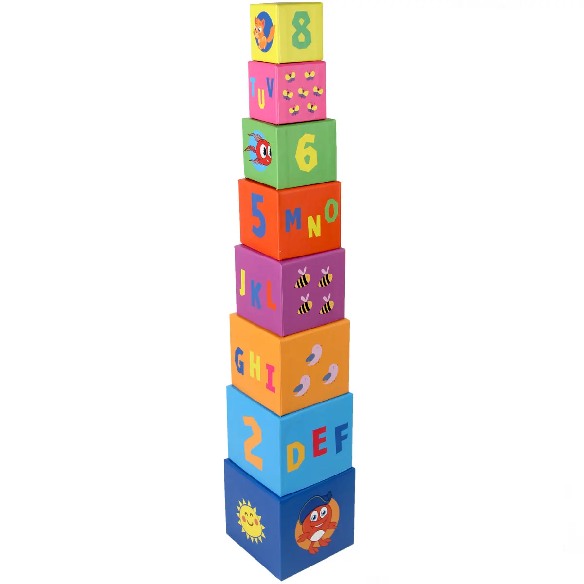 Cute friends educational balance tower game