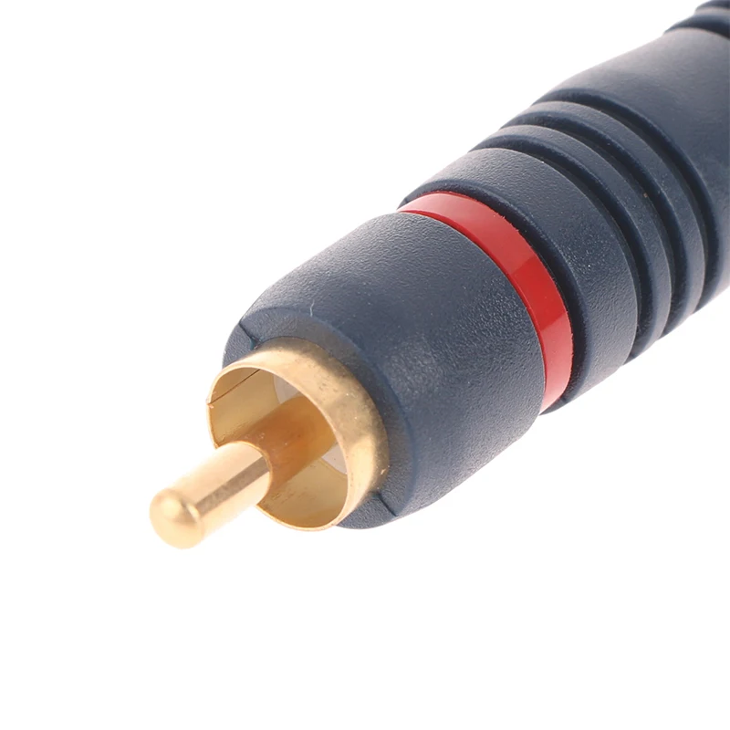 Brandneue Verteiler Konverter Lautsprecher Gold Kabel Kabel Leitung Kupferdraht 2rca Buchse zu 1 rca Stecker Splitter Kabel Audio Splitter