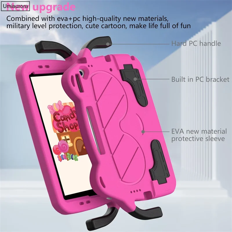 For IPad Air 9.7 Mini 1 2 3 4 5 6 7th 8th 9th 10.2 10th Gen 10.9 Pro 10.5 11 inch Tablet Case Kids EVA Handle Stand Cover Funda