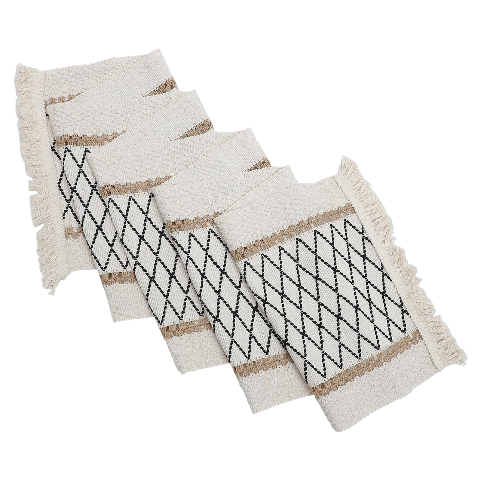 

Elegant Table Runner with Tassels Kitchen Table Supplies Perfect for Dining Room Decor Holiday Party Banquet Decoration