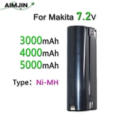 7.2V 3000/4000/5000mAh Ni-MH Alternative Battery Suitable For Makita 7000 7002 7033 191679-9 192532-2 192695-4 632002-4 632003-2