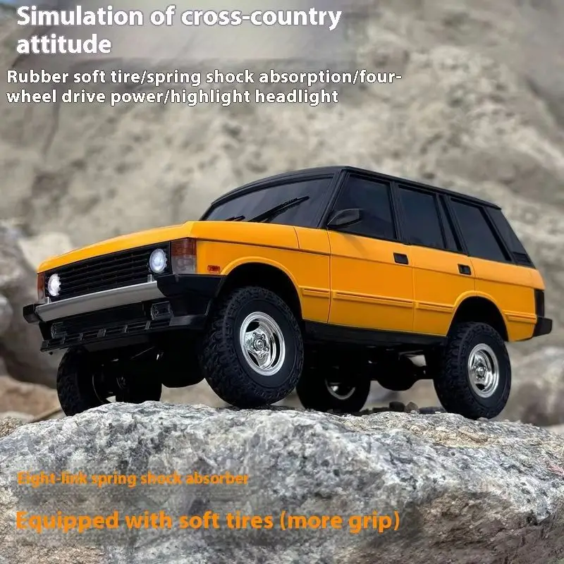Novo landa 1:18 18401 simulação fora de estrada veículo de controle remoto range rover modelo rc carro de escalada carro de brinquedo de tração nas quatro rodas