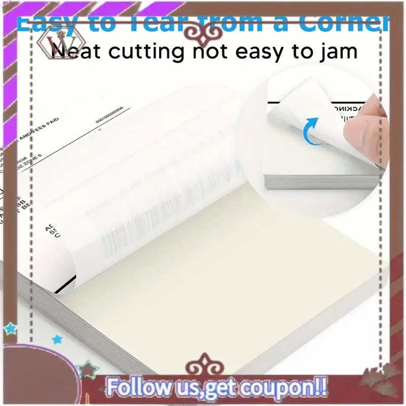 أحدث الملصقات الحرارية المباشرة 500 ملصقًا لكل مكدسة - لاصق قوي لملصق الشحن