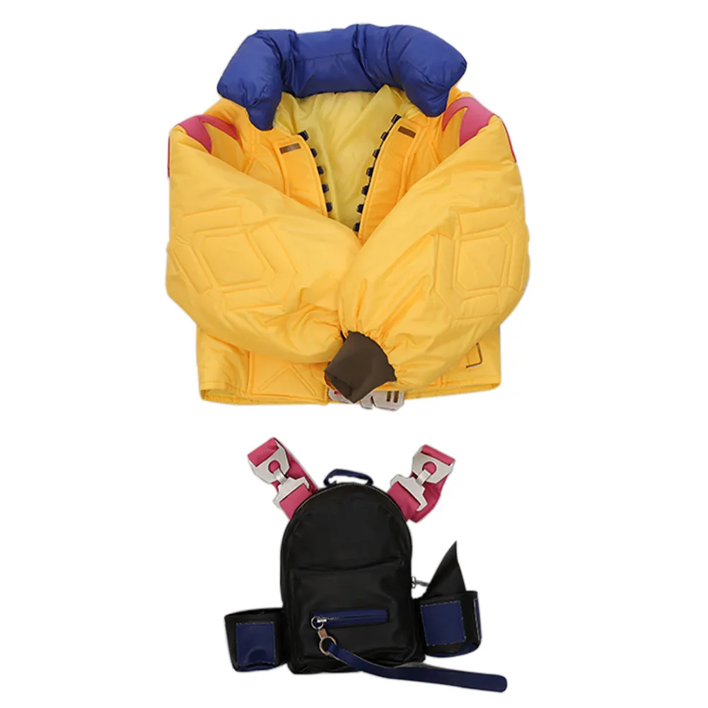 

Killjoy Cosplay Yellow Coat Bags Fantasia Game Valorant Women Jacket Coat with Backpack Halloween Carnival Party Clothes Suit