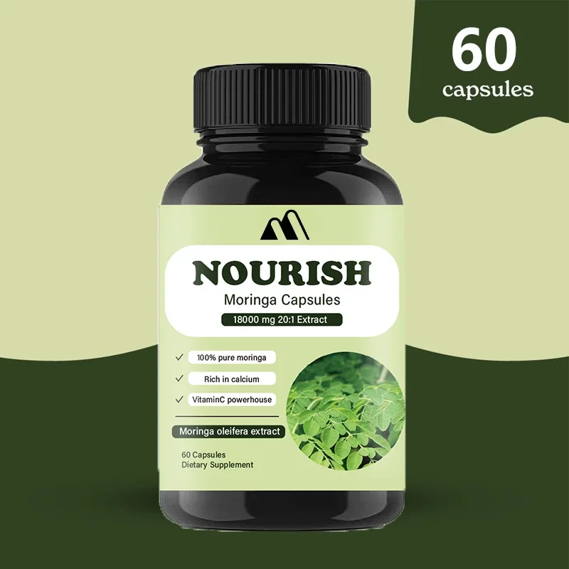 Moringa Capsules || 100% Pure Moringa Leaf Powder Supplement || Gluten Free Moringa Powder Supplement