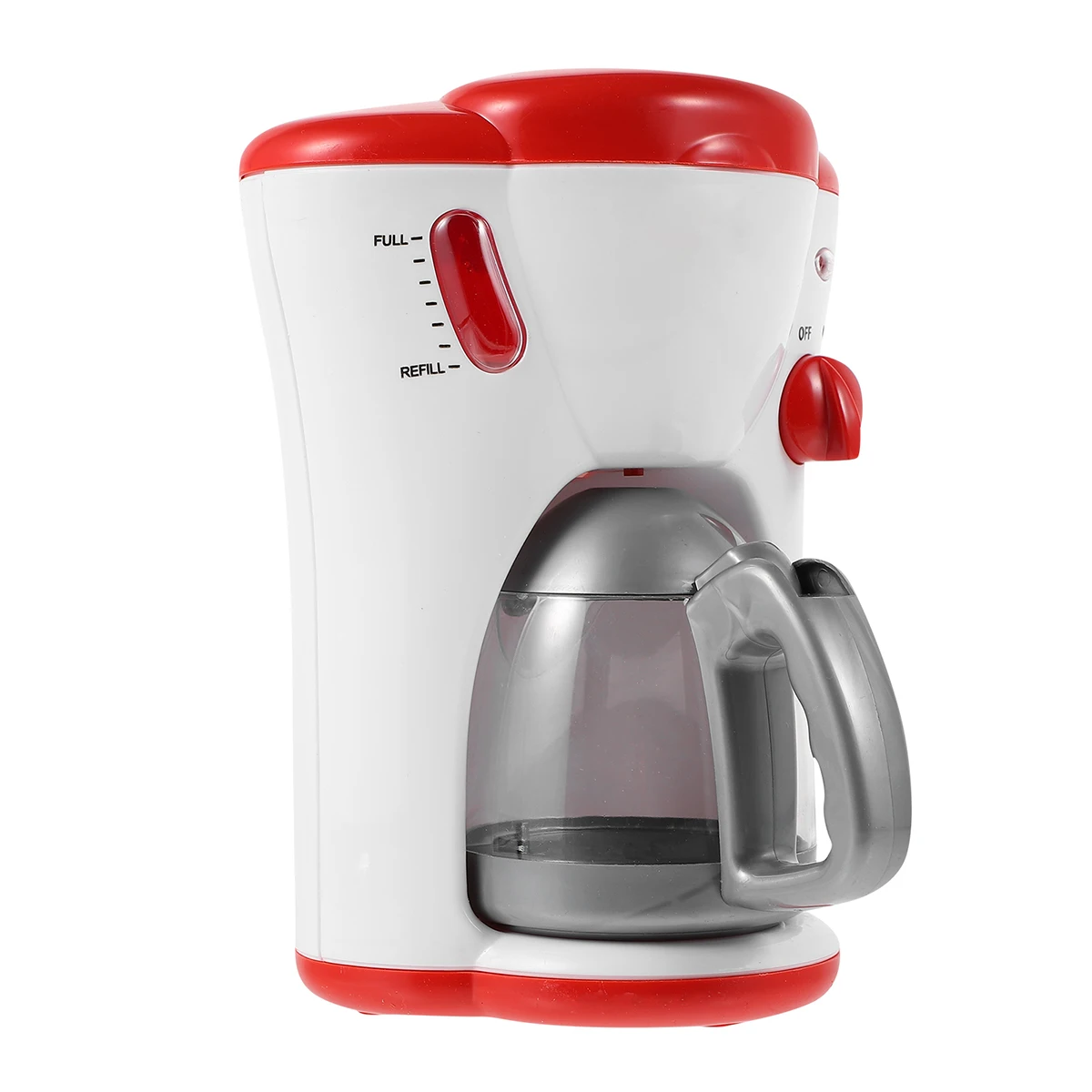 

1pc Electric Coffee Maker Simulated Kitchen Appliance Kids Play House Creative Learning Gift For Children Red Color