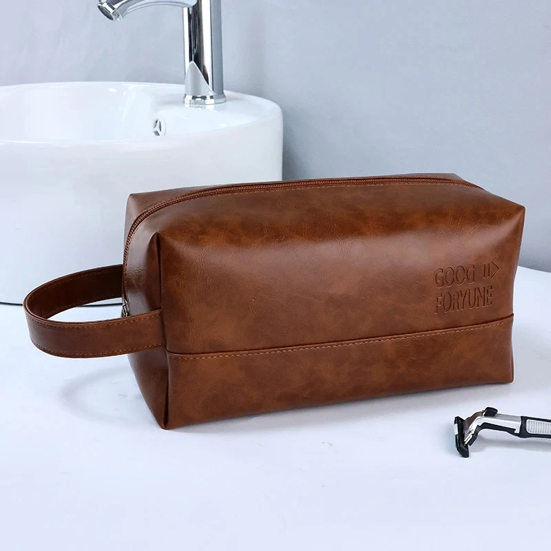 La più recente borsa da toilette di grande capacità borsa da viaggio impermeabile portatile semplice borsa cosmetica donna uomo custodia per il