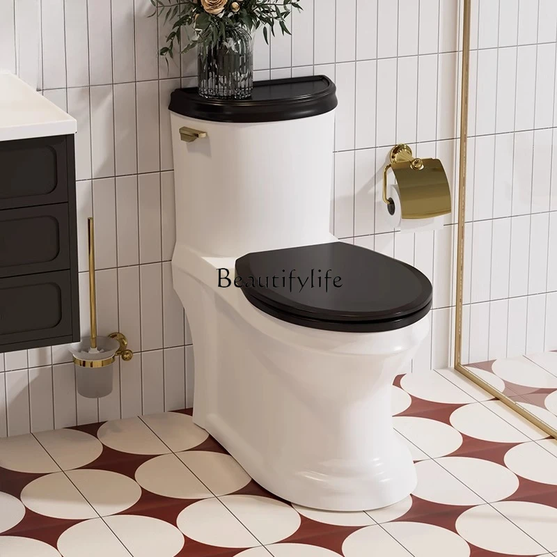 

French retro toilet toilet, American classical siphon type, personalized and creative European toilet