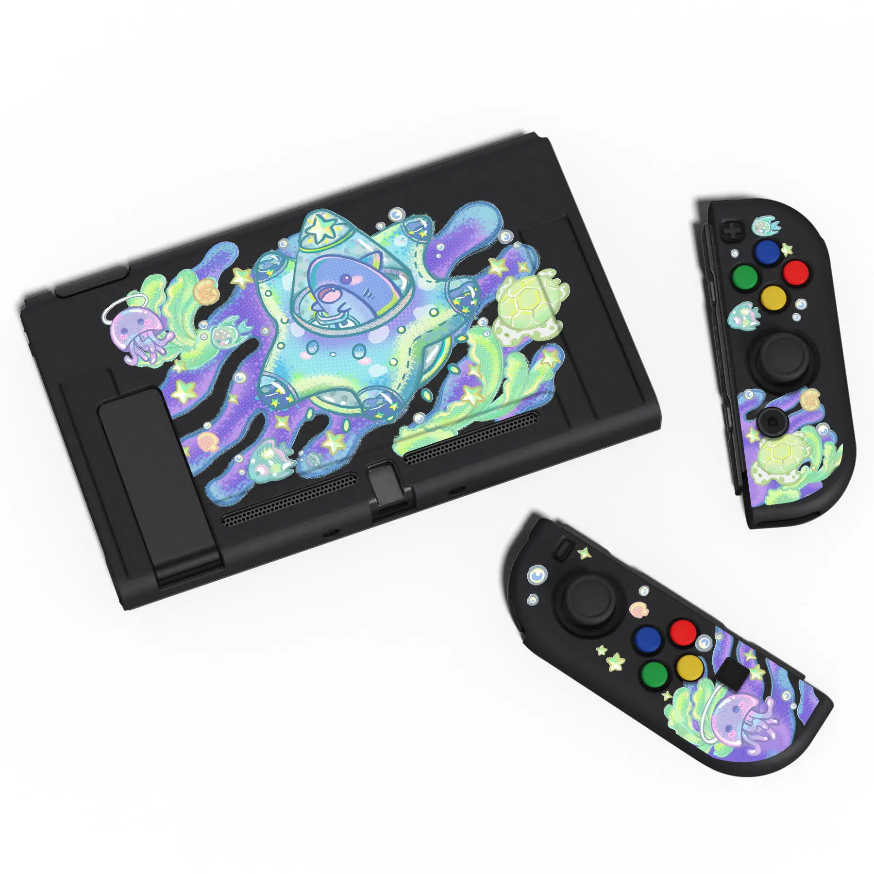 PlayVital ZealProtect osłona miękkie etui ochronnego do przełącznika Nintendo z tarotem szklany ochraniacz ekranu i nakładki na przyciski