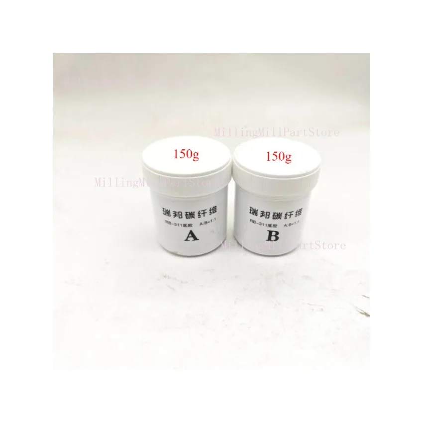 Cola epóxi de resina de fibra de carbono 2:1 a + b, cola de impregnação de superfície, cola inferior 1:1 a + b, cola de fibra de carbono diy, alto brilho, fácil penetração