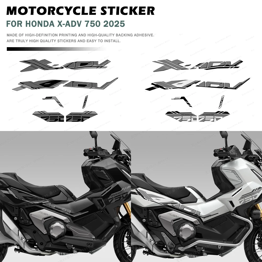 

For Honda X-ADV 750 XADV 750 2025 Motorcycle Fuel Tank Pad Sticker Waterproof Scratch-Resistant Protective Sticker Kit
