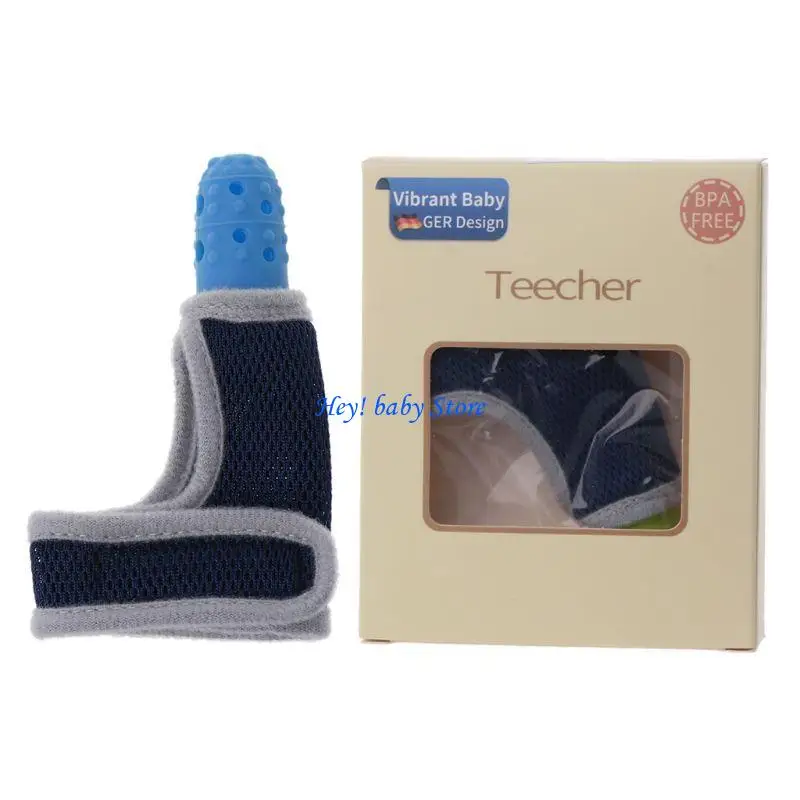 

Q1FE Silicone Biting Gloves Teether Finger Prevention Baby Feeding Accessories
