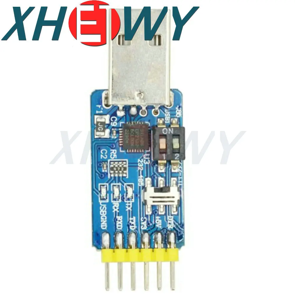 CP2102 six-in-one multifunctional serial port module usb to TTL 485 232 mutual conversion compatible with 3.3V/5V level