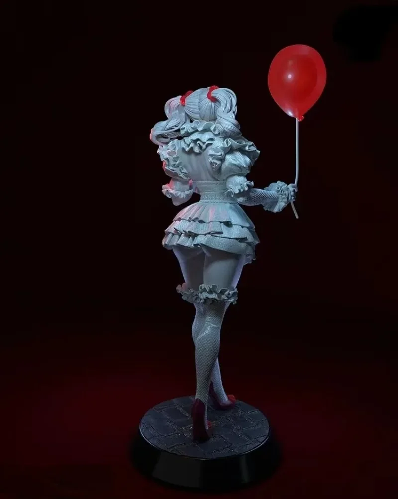 1/24 Scale Resin Figure Model Kit Female Pennywise (Halloween Clown) Hobby Miniature Unassembled and Unpainted Garage Kit