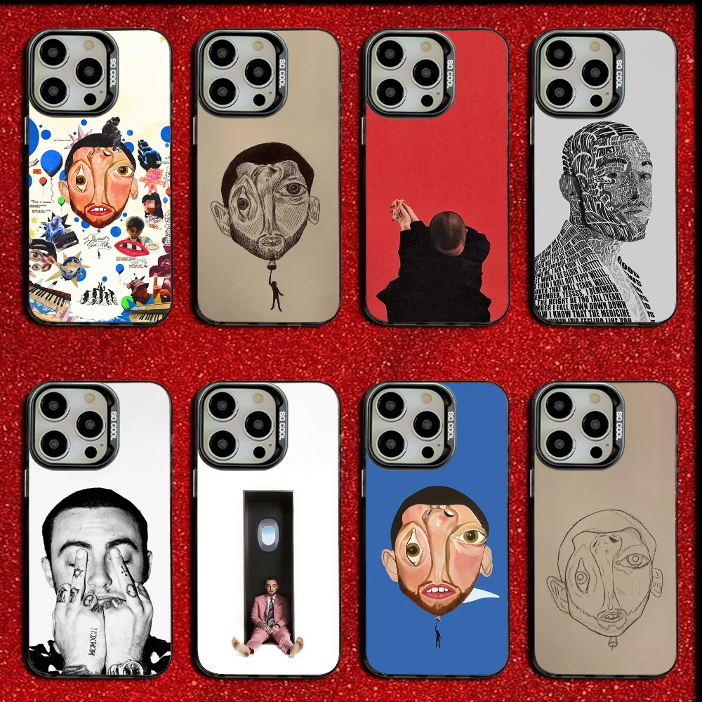 

Rapper M-Mac Miller Phone Case For iPhone 16,15,14,13,12,11,Mini,Pro,MAX Drop Matte Shockproof Soft Black Cover