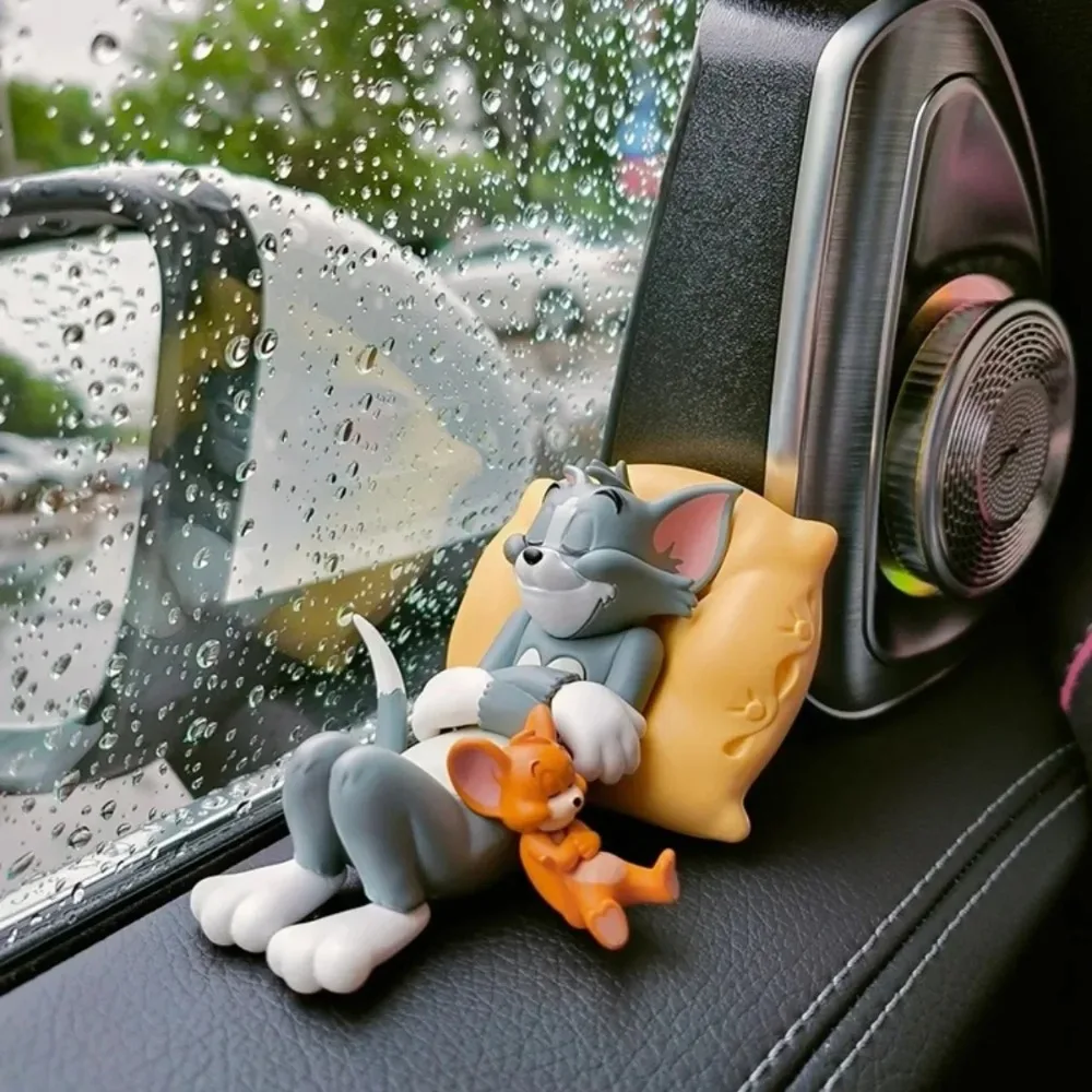 Home Decoration Cartoon, Tom, Cat, Jerry, Mouse Decoration, Cute, Toy Characters, Desktop Decoration, Car