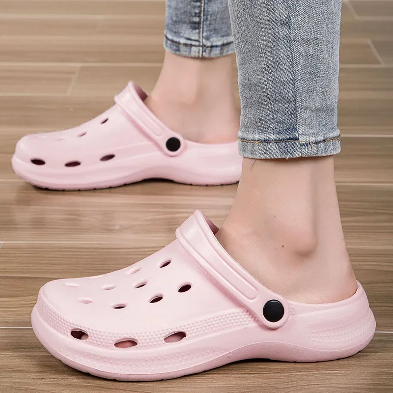 Plus Size 46 47 48 Summer Men Clogs Slippers Men's and Women's Leisure Slides Beach Shoes Home Garden Shoes Outdoor Sandals image 5